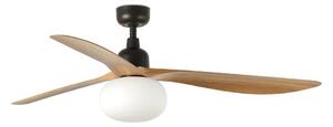 FARO 34360WT-11L-таванен вентилатор OUTWOOD L 1xE27/15W кафяв/черен диам.150 см WT IP44+ДУ