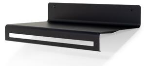 Черна метална стенна закачалка с рафт 60 cm Sway – Spinder Design