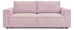 Светлорозов диван от велур 245 cm Nihad - Bobochic Paris