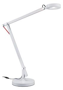 Бяла LED настолна лампа с огъваща се структура (височина 90 cm) Amsterdam – Trio