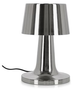 Метална LED настолна лампа в сребрист цвят с метален абажур (височина 51 cm) Turner – Bizzotto