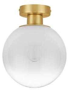 Бяло/ в златист цвят стъклено осветително тяло за таван Vita – Nova Luce