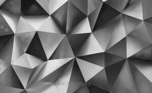 Фототапет Абстракция сребро 2 3D L