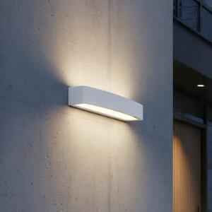 IDEAL LUX Ideal Lux външна лампа Andromeda, бяла, ширина 45 cm, E27, Затъмняване, Бял, Баня, Алуминий, Модерен, Стенна розетка отдолу