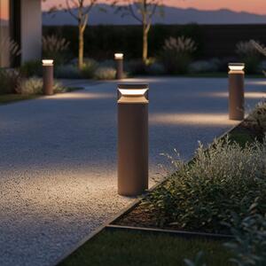 IDEAL LUX Ideal Lux LED лампа за цокъл Boeing, кафе, височина 40 cm, Кафяв / ръждив, Метал