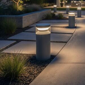 IDEAL LUX Ideal Lux LED лампа за цокъл Boeing, антрацит, височина 15 cm, Сив, Метал