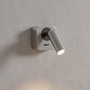 IDEAL LUX Ideal Lux LED стенен прожектор Bean, никелиран, ширина 7 cm, Металик, Дневна/трапезария, Метал, Модерен