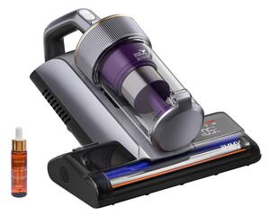 Прахосмукачка против акари Jimmy BX8 Pro, 600W, 0.5 л, 17 kPa, Pro-Brushroll, Стерилизация чрез нагряване 65C, Ултразвук, UV, Отрицателни йони, 6 степенна филтрация, Сив/Лилав