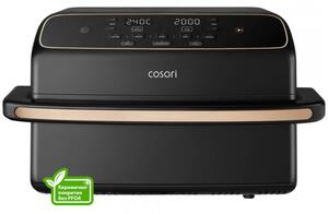 Фритюрник с горещ въздух Cosori Dual Blaze TwinFry Compact CAF-TF801, 2700W, 8.6 л, 35-240°C, 5 програми, Керамично покритие, Синхронизация, Черен/розово злато