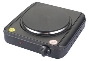 Котлон Rosberg R51445KR, 1500W, 1 зона, чугунена плоча 18.5 см, 4 степени, гумени крачета, черен мат