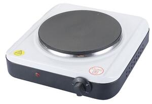 Котлон Rosberg R51445KR, 1500W, 1 зона, чугунена плоча 18.5 см, 4 степени, лесно почистване, бял