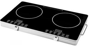 Инфрачервен котлон Elite EFP-1258T, 4400W (2x2200W), 2 зони, матово керамично стъкло, черен