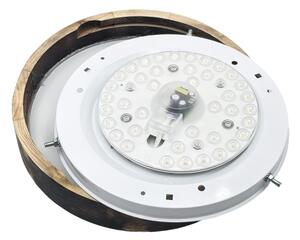 Brilagi - LED таванен плафон CARVALHO SLIM SMOKEY LED/20W/230V, дъб, Ø 27,5 см