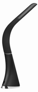 LED настолна лампа с дисплей и регулируема яркост, 7W/5V, черна
