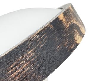 LED таванен осветител OAK SMOKY SLIM LED/20W/230V 4000K Ø 27 cm дъб/тъмно кафяво