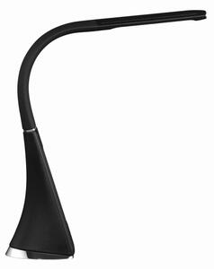 LED настолна лампа с дисплей и регулируема яркост, 7W/5V, черна