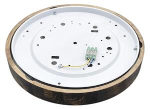 Плафон OAK SMOKY SLIM 3xE27/15W/230V Ø 47 см дъб/тъмно кафяв
