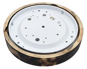 Brilagi - Плафон CARVALHO SLIM SMOKEY 1xE27/60W/230V, дъб, диаметър 27,5 cm