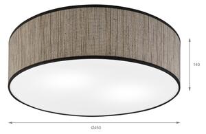 Таванно осветително тяло SIRJA 2xE27/15W/230V Ø 45 cm кафяво