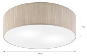 Таванно осветително тяло SIRJA 2xE27/15W/230V Ø 45 cm бежово