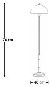 Brilagi - Подова лампа TAURUS 2xE27/15W/230V бронзова