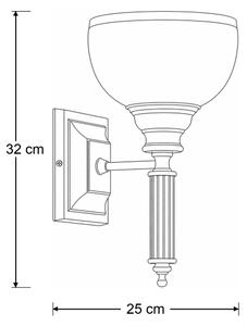 Brilagi - Настенна лампа TAURUS 1xE27/15W/230V бронзова