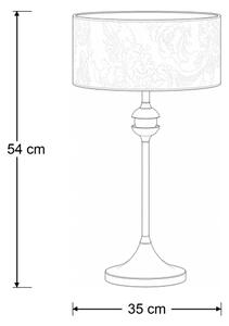 Brilagi - Настолна лампа SAPHIRE 1xE27/15W/230V кремава/златна/патина