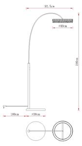 Globo 67387S - Димируема LED подова лампа LAUREL LED/35W/230V 3000/4000/6000K