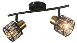 Плафонен полилей ZAHARA 2xE27/10W/230V черен