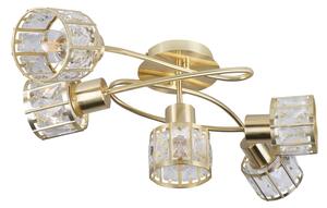 Полилей за повърхностен монтаж ZAHARA 5xE27/10W/230V, златист
