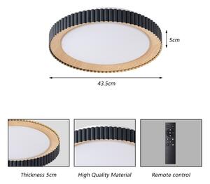 Brilagi - LED димируем таванен плафон NEXO LED/48W/230V 3000-6000K черен Ø 43 см +ДУ