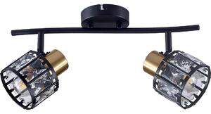 Плафонен полилей ZAHARA 2xE27/10W/230V черен
