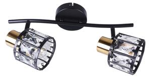 Плафонен полилей ZAHARA 2xE27/10W/230V черен