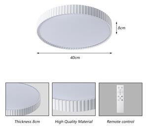 Brilagi - LED димируем таванен плафон CORVO LED/54W/230V 3000-6000K бял Ø 40 cm +Д/У