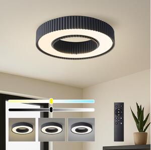 Brilagi - LED димируемо таванно осветително тяло LUMIX LED/48W/230V 3000-6000K черно Ø 50 см + дистанционно управление