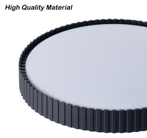 Brilagi - Димируем LED плафон CORVO LED/54W/230V 3000-6000K черен Ø 40 см + дистанционно управление