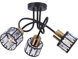Плафонен полилей ZAHARA 3xE27/10W/230V черен