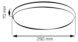 LED таванен плафон LIBRA LED/15W/230V 4000K Ø29 см лъскав хром