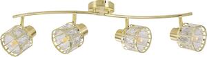 Плафонен полилей ZAHARA 4xE27/10W/230V златист