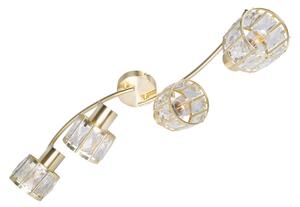 Плафонен полилей ZAHARA 4xE27/10W/230V златист