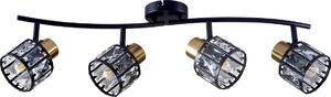 Плафониера ZAHARA 4xE27/10W/230V черна