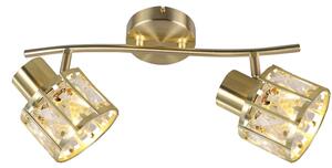 Плафониера ZAHARA 2xE27/10W/230V, златна