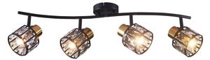 Плафониера ZAHARA 4xE27/10W/230V черна