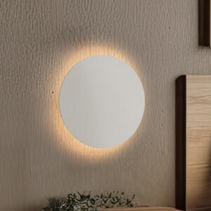 TK Lighting Стенно осветление Luna, бежово, индиректна светлина, Ø 30 cm, стомана, Затъмняване, Бежов, Дневна/трапезария, Метал
