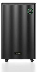 Обезвлажнител Rohnson Genius Wi-Fi R-91220, консумирана мощност 285 W (при 27 °C и влажност 60 %), резервоар 5.5 l, подходящ за пространства до 120 m², йонизационната функция, черен