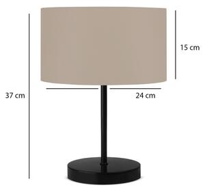 Настолна лампа AYD 1xE27/40W/230V бежова/черна