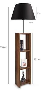 Подова лампа AYD 1xE27/40W/230V кафява/черна