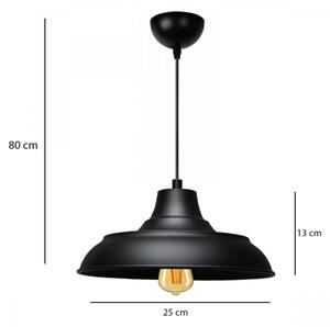 Полилей на кабел AYD 1xE27/40W/230V черен