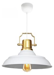 Полилей на кабел AYD 1xE27/40W/230V бял/златист