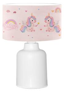 Детска лампа CANDY 1xE27/40W/230V розова/бяла
